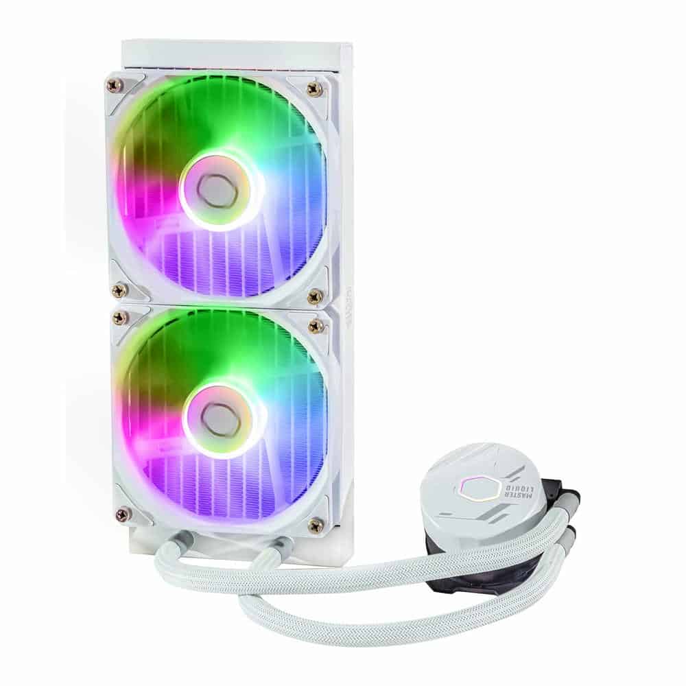 (image for) Cooler Master 240mm MasterLiquid 240L Core ARGB White Intel/AMD CPU Liquid Cooler